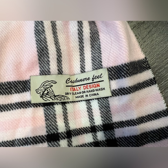 Pink Plaid Scarf - Picture 3 of 3